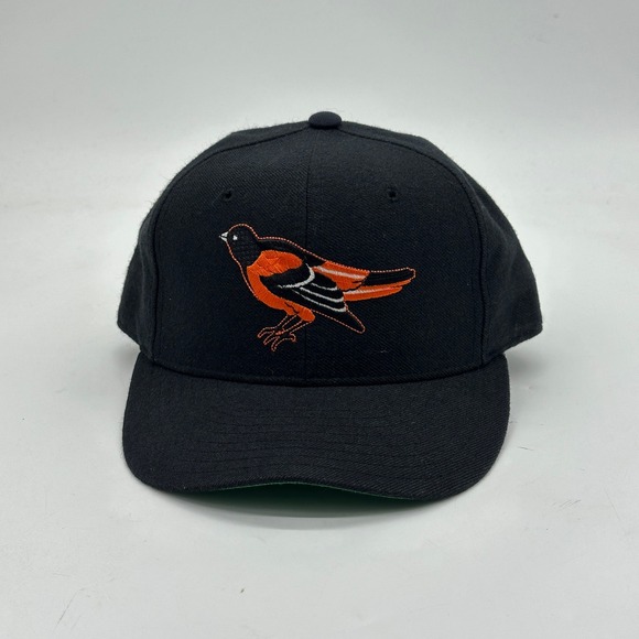 Vintage Baltimore Orioles New Era Pro Model SnapBack Hat Cap MLB‎ Wool USA 7 1/4
